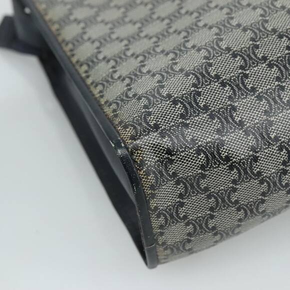 CELINE Macadam Canvas Shoulder Bag Coated Canvas Navy - Picture 16 of 16